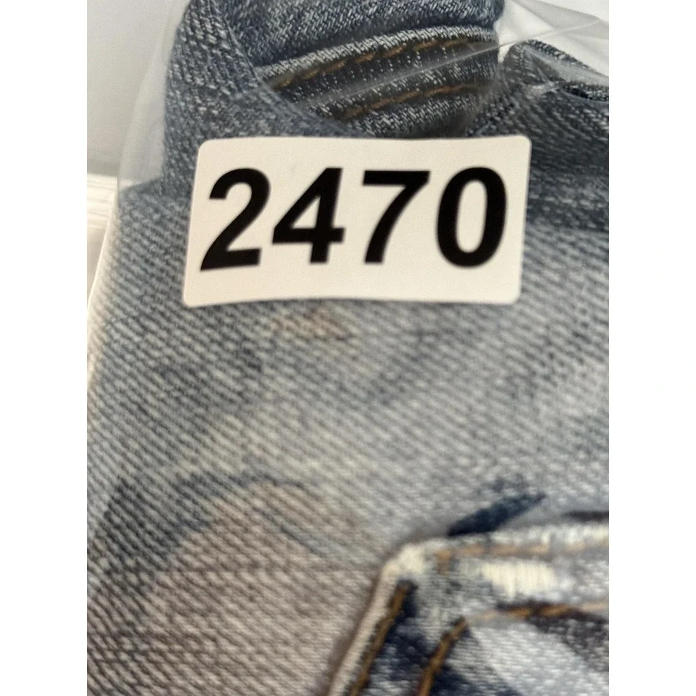 Stetson 1520 Jeans Mens 29x36 Medium Wash Blue Regular Straight Denim Distressed